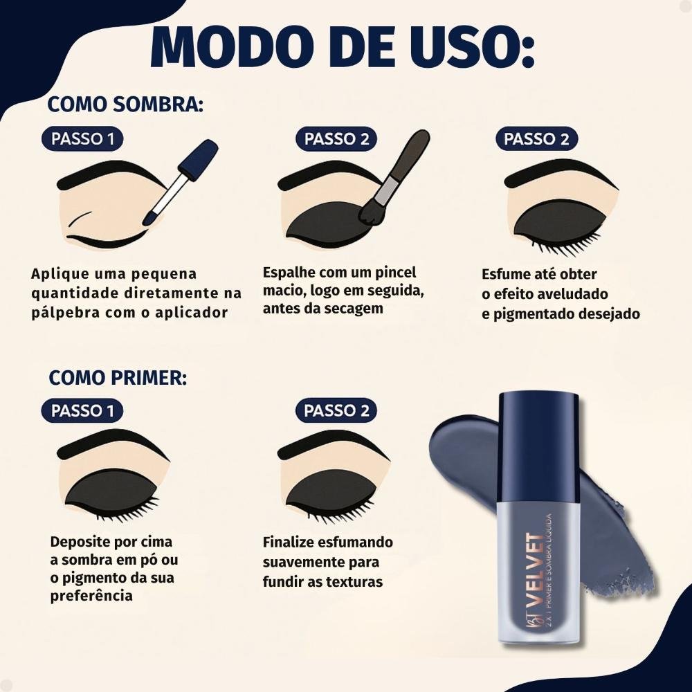 Primer e Sombra Líquida Bruna Tavares Bt Velvet 2x1 Grey Grey 4