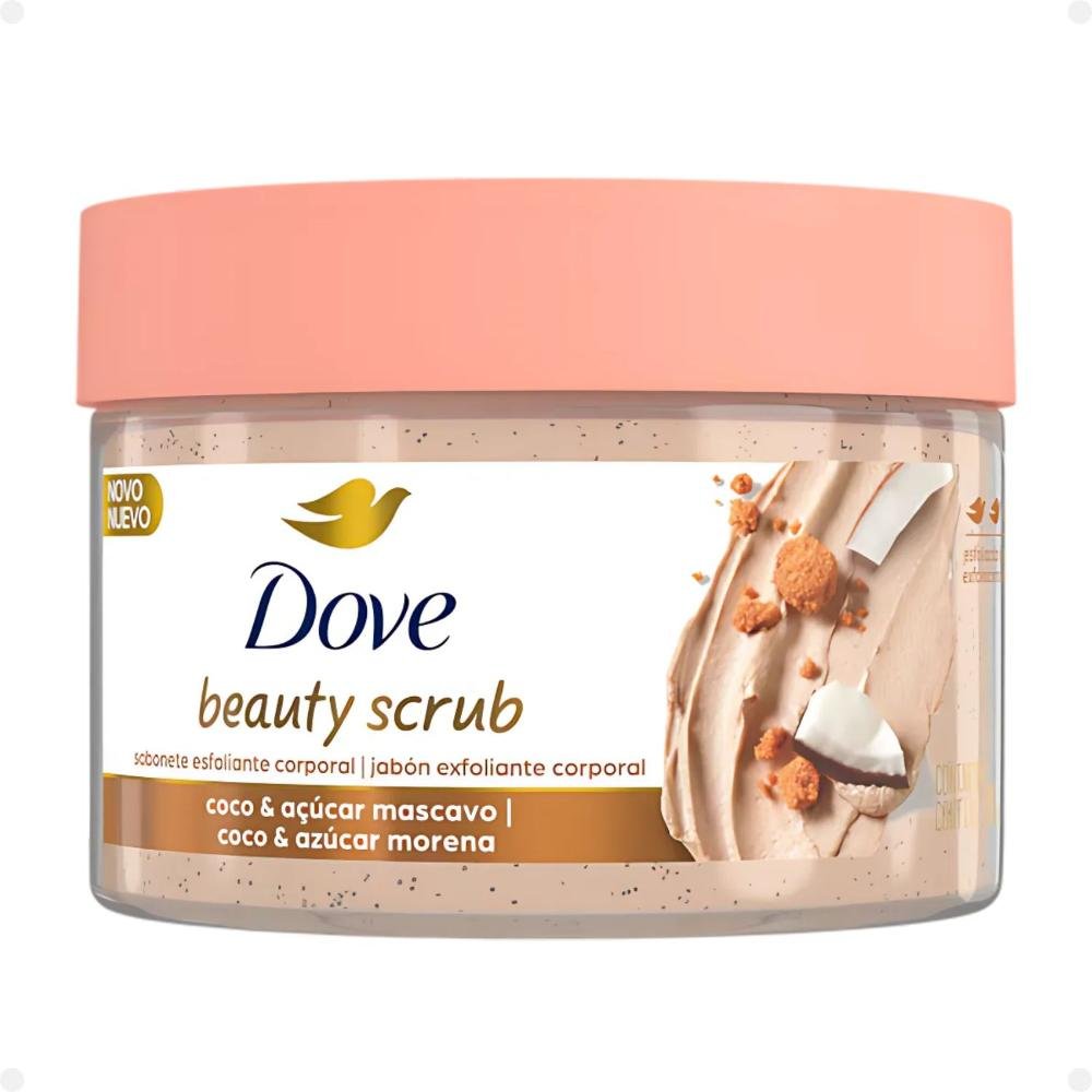 Sabonete Esfoliante Corporal Dove Beauty Scrub Coco e Açucar Mascavo 280g