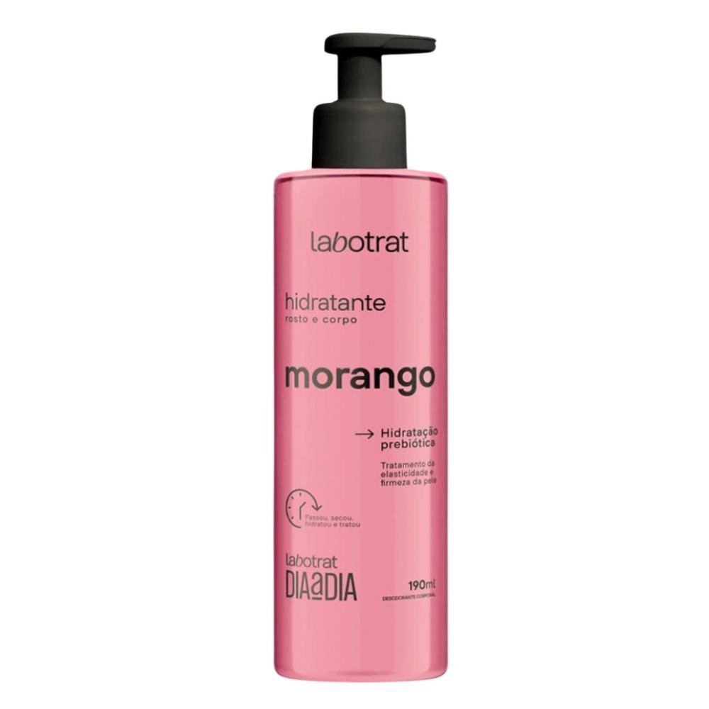 Sabonete Líquido + Hidratante Rosto e Corpo Labotrat Morango 190ml ÚNICO 4