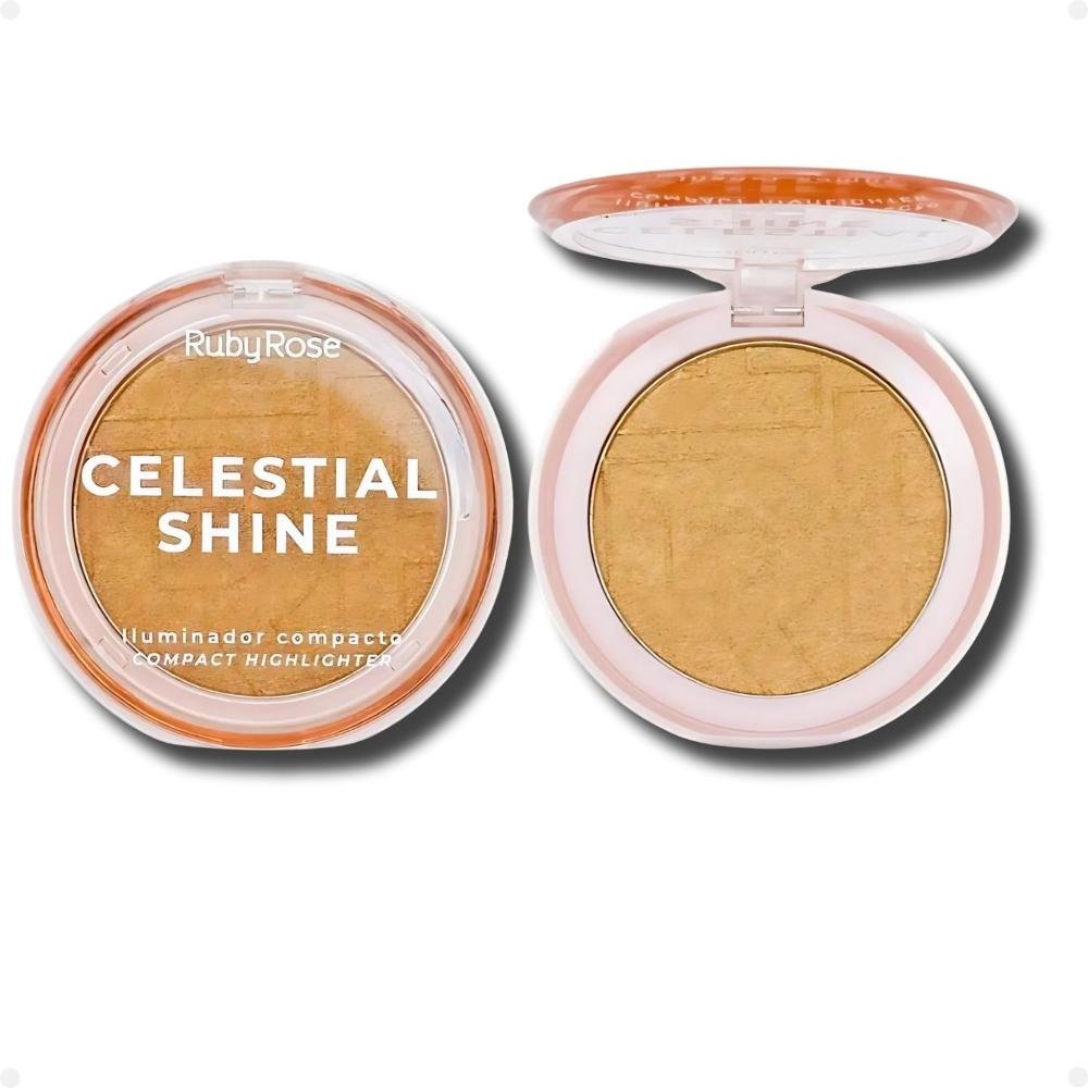 Iluminador Compacto Ruby Rose Celestial Shine Glowing Embers HB-M701-5