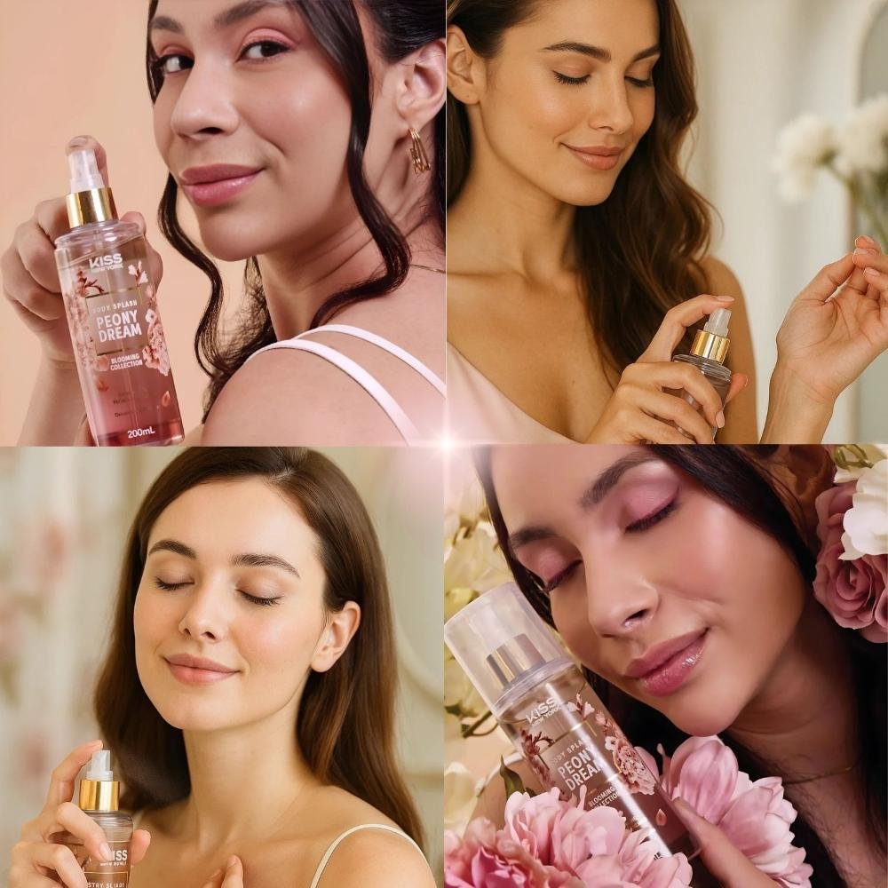 Body Splash Kiss New York Blooming Collection Peony Dream 200ml 200ml 5