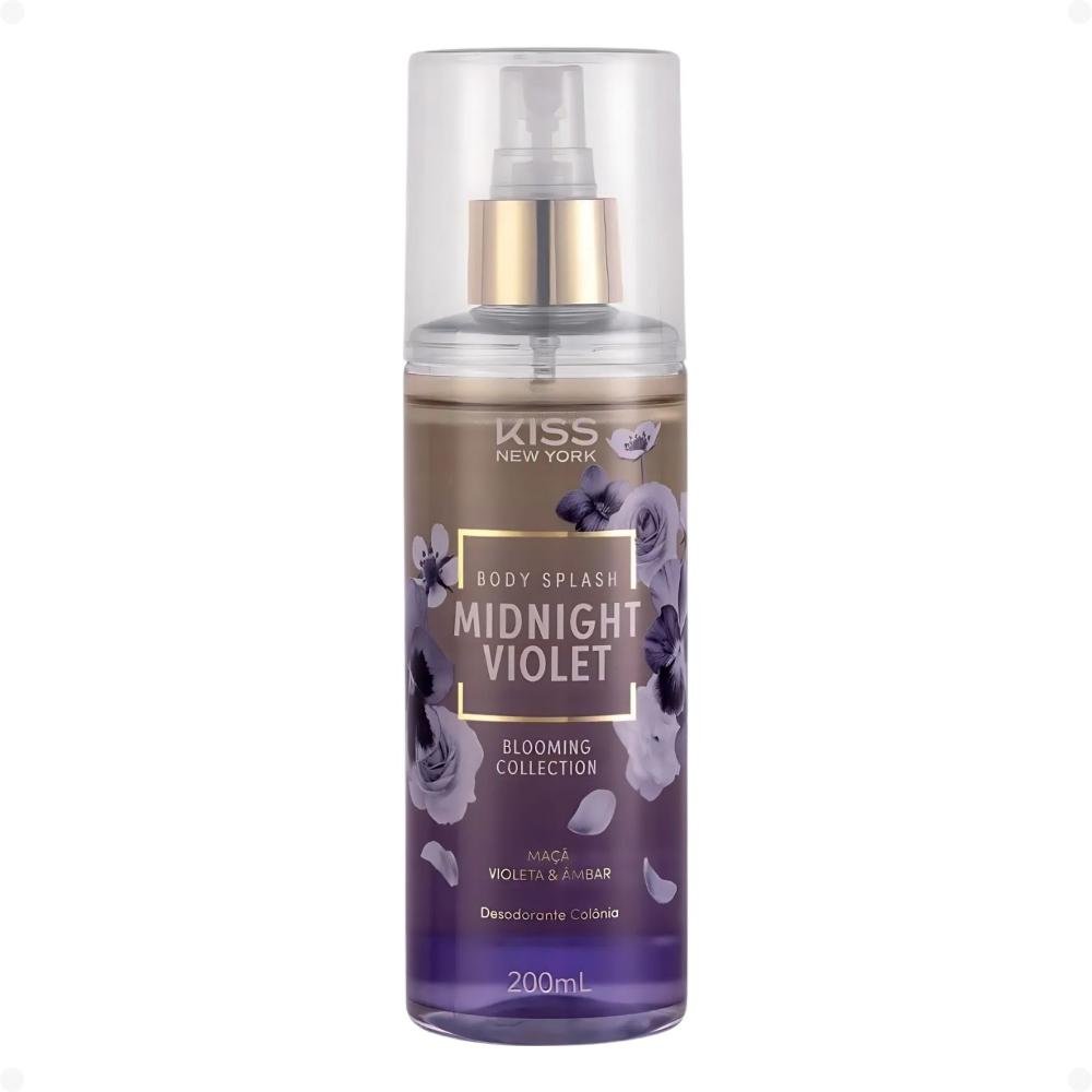 Body Splash Kiss New York Blooming Collection Midnight Violet 200ml