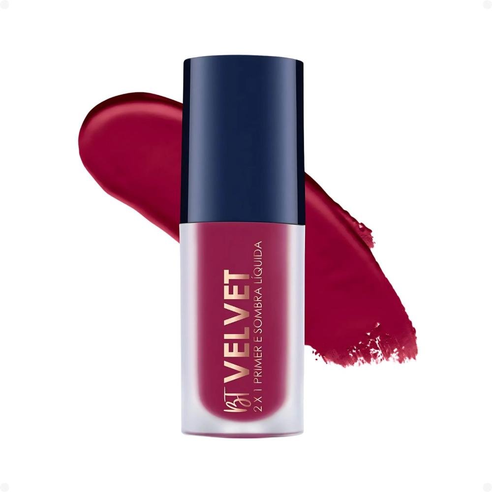 Primer e Sombra Líquida Bruna Tavares Bt Velvet 2x1 Cherry Cherry 3