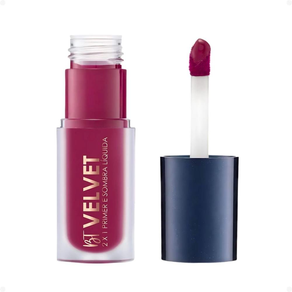Primer e Sombra Líquida Bruna Tavares Bt Velvet 2x1 Cherry Cherry 5