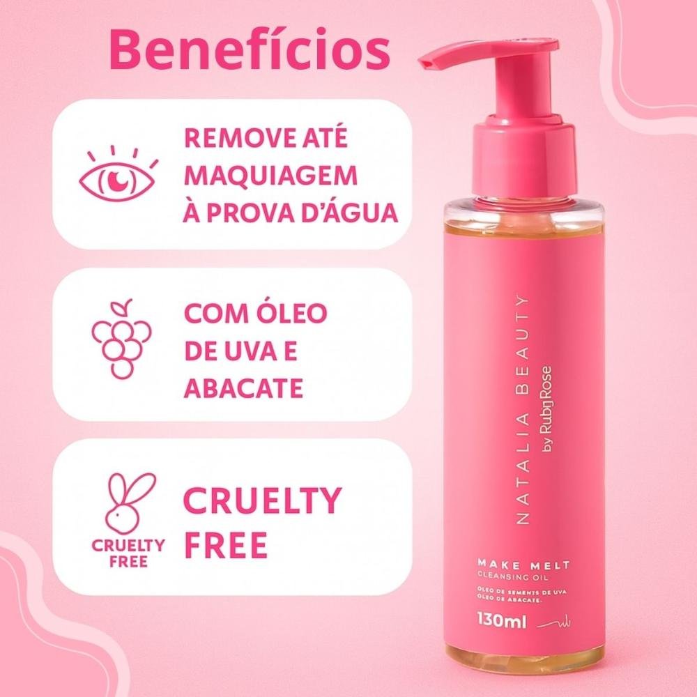 Cleansing Oil Natalia Beauty By Ruby Rose Make Melt 130ml 130ml 2