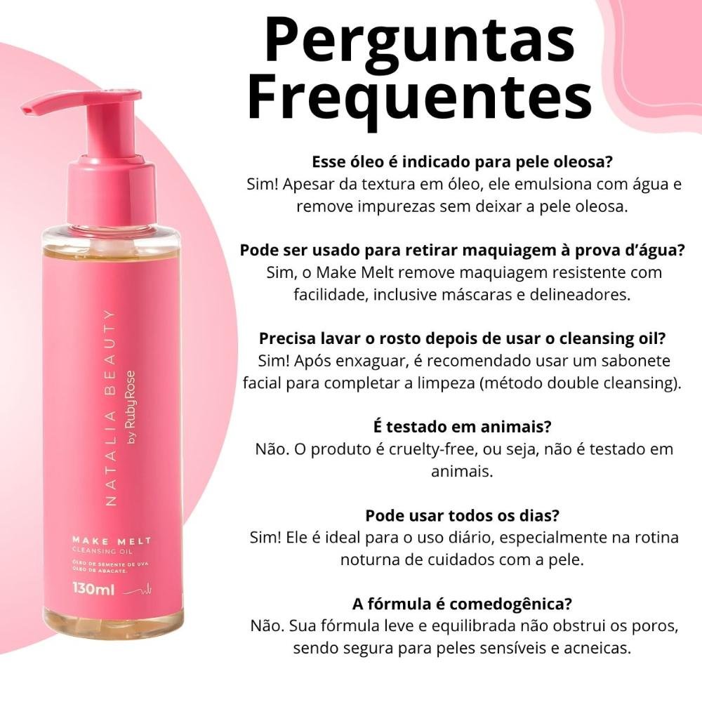 Cleansing Oil Natalia Beauty By Ruby Rose Make Melt 130ml 130ml 7