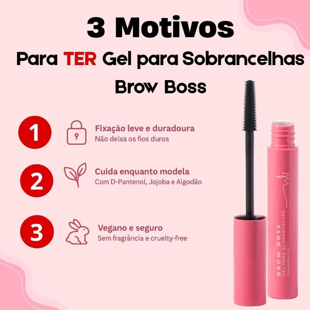 Gel Para Sobrancelhas Ruby Rose Natalia Beauty Brow Boss 4ml 4