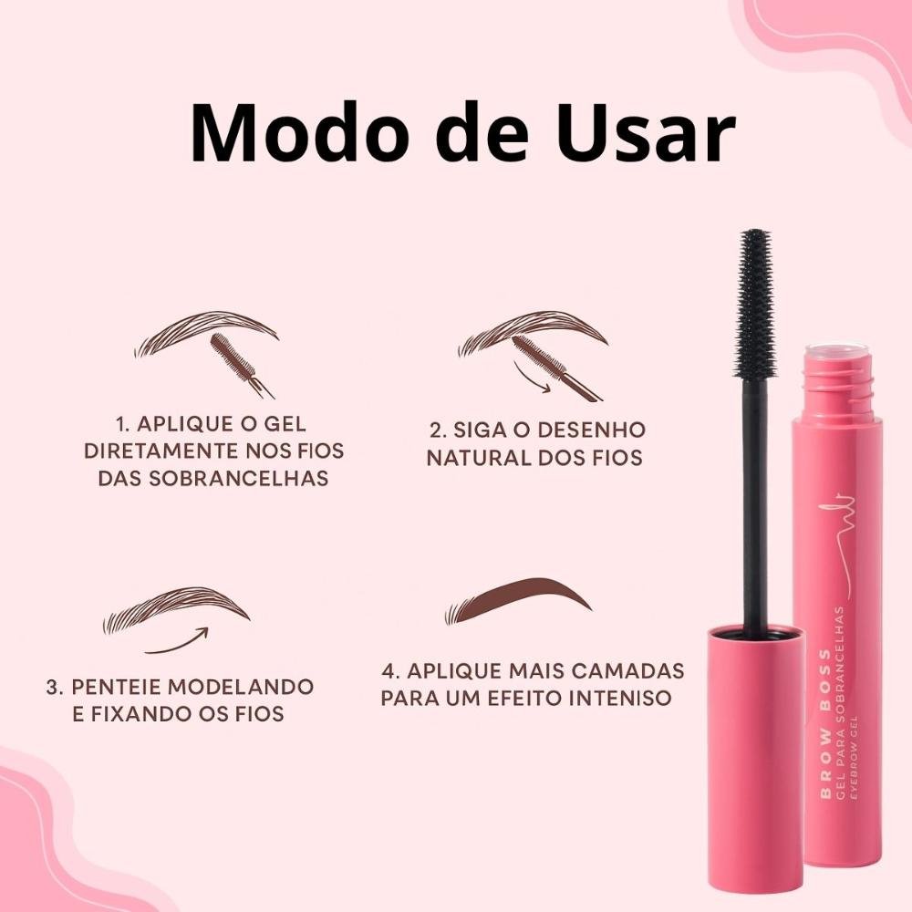 Gel Para Sobrancelhas Ruby Rose Natalia Beauty Brow Boss 4ml 5