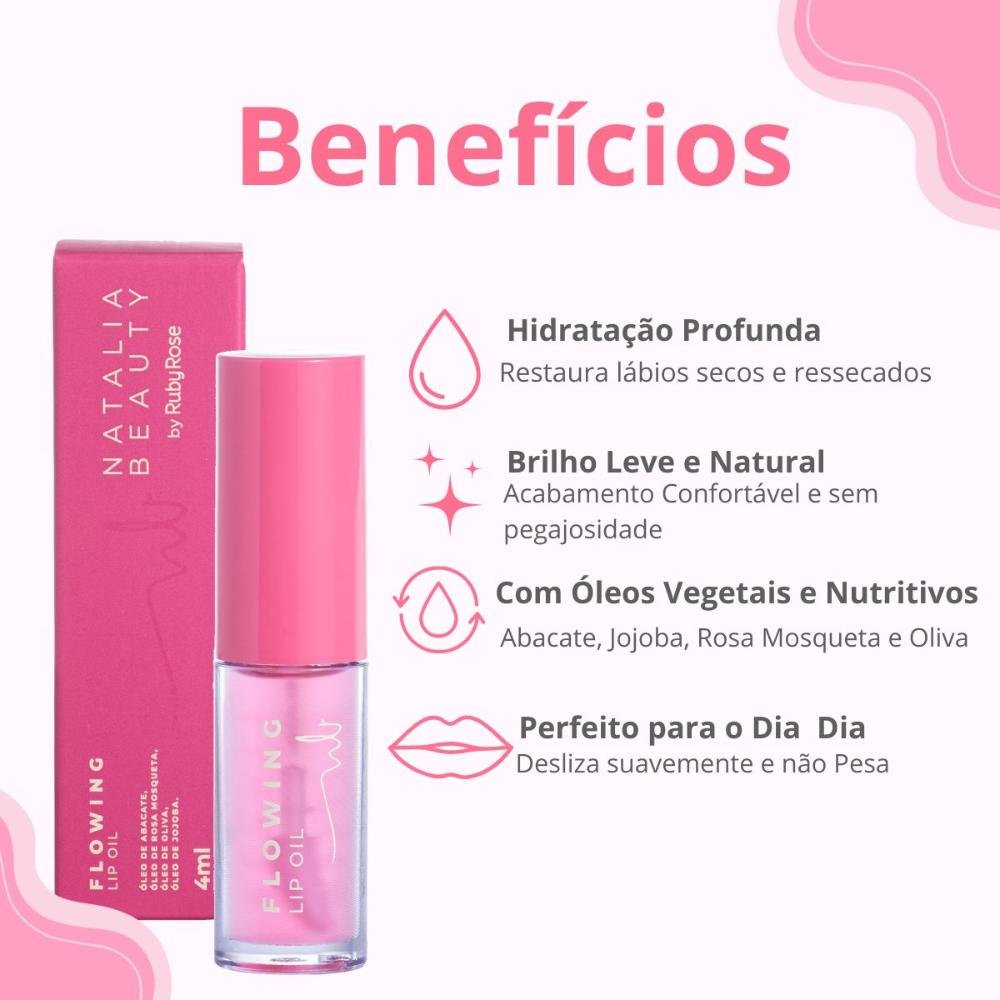 Lip Oil Natalia Beauty By Ruby Rose Flow Wing 4ml 4ml 2