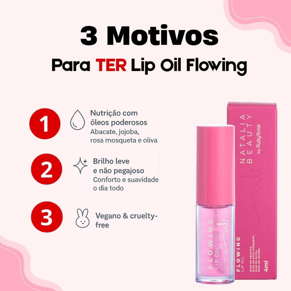 Lip Oil Natalia Beauty By Ruby Rose Flow Wing 4ml 4ml 4