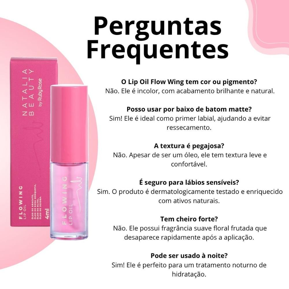 Lip Oil Natalia Beauty By Ruby Rose Flow Wing 4ml 4ml 6