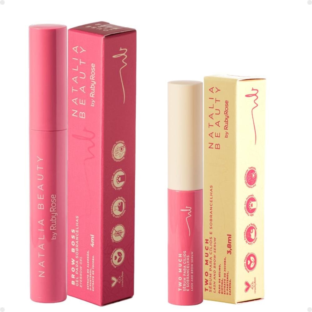 Kit Natalia Beauty by Ruby Rose: Gel Brow Boss e Sérum Two Much