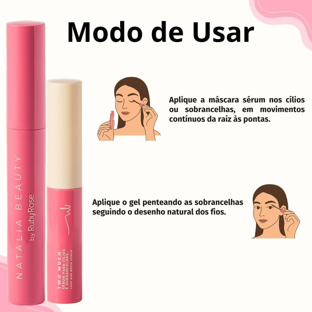 Kit Natalia Beauty by Ruby Rose: Gel Brow Boss e Sérum Two Much ÚNICO 6