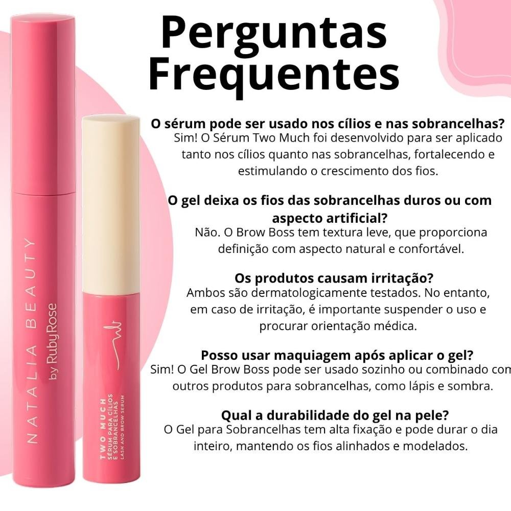 Kit Natalia Beauty by Ruby Rose: Gel Brow Boss e Sérum Two Much ÚNICO 7
