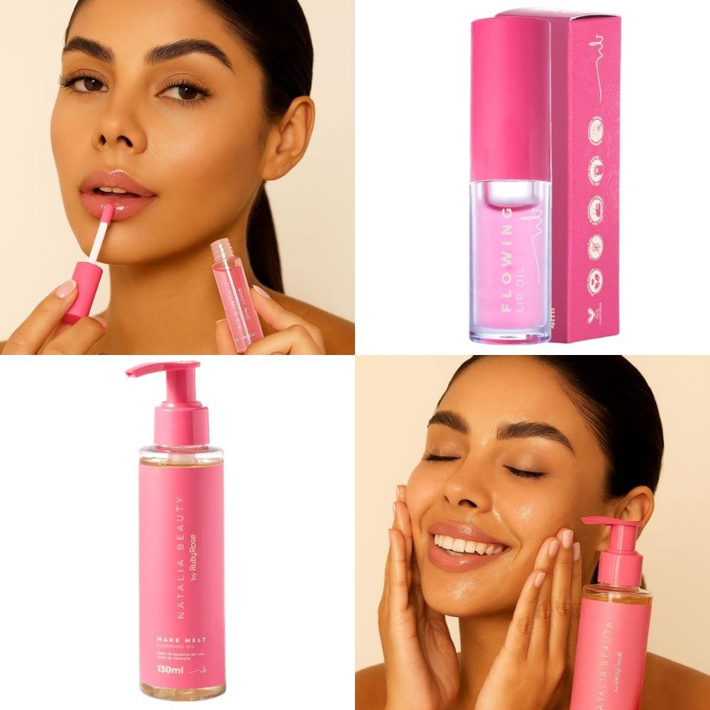 Kit Natalia Beauty by Ruby Rose: Cleansing Oil e Lip Oil ÚNICO 4