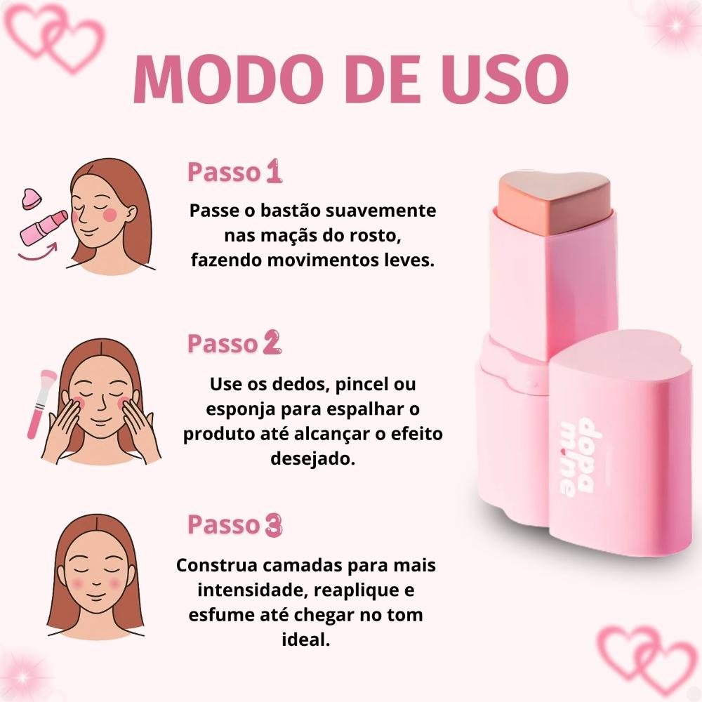 Blush Stick Ruby Rose Dopamine Words of Affirmation HB-M06-1 M06-1 6