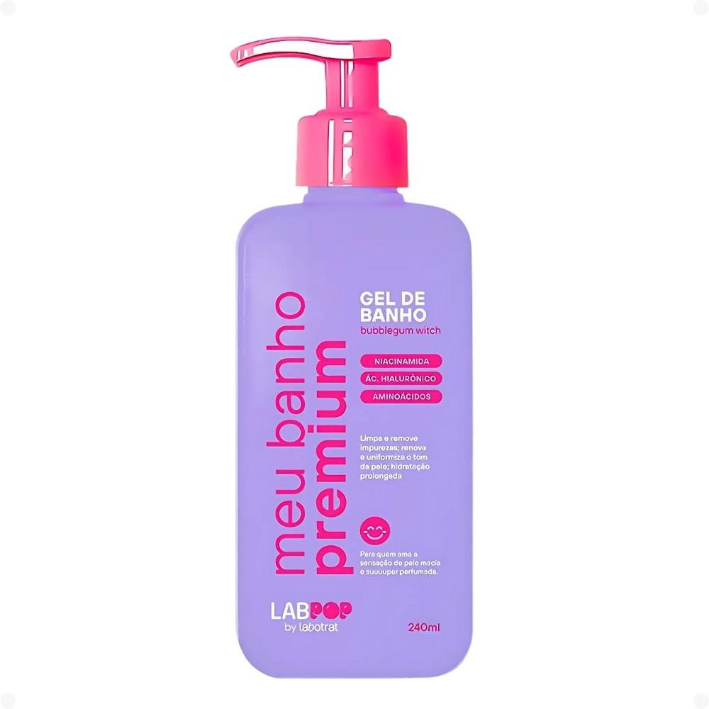 Gel de Banho LabPop by Labotrat Meu Banho Premium Bubblegum Witch 240ml