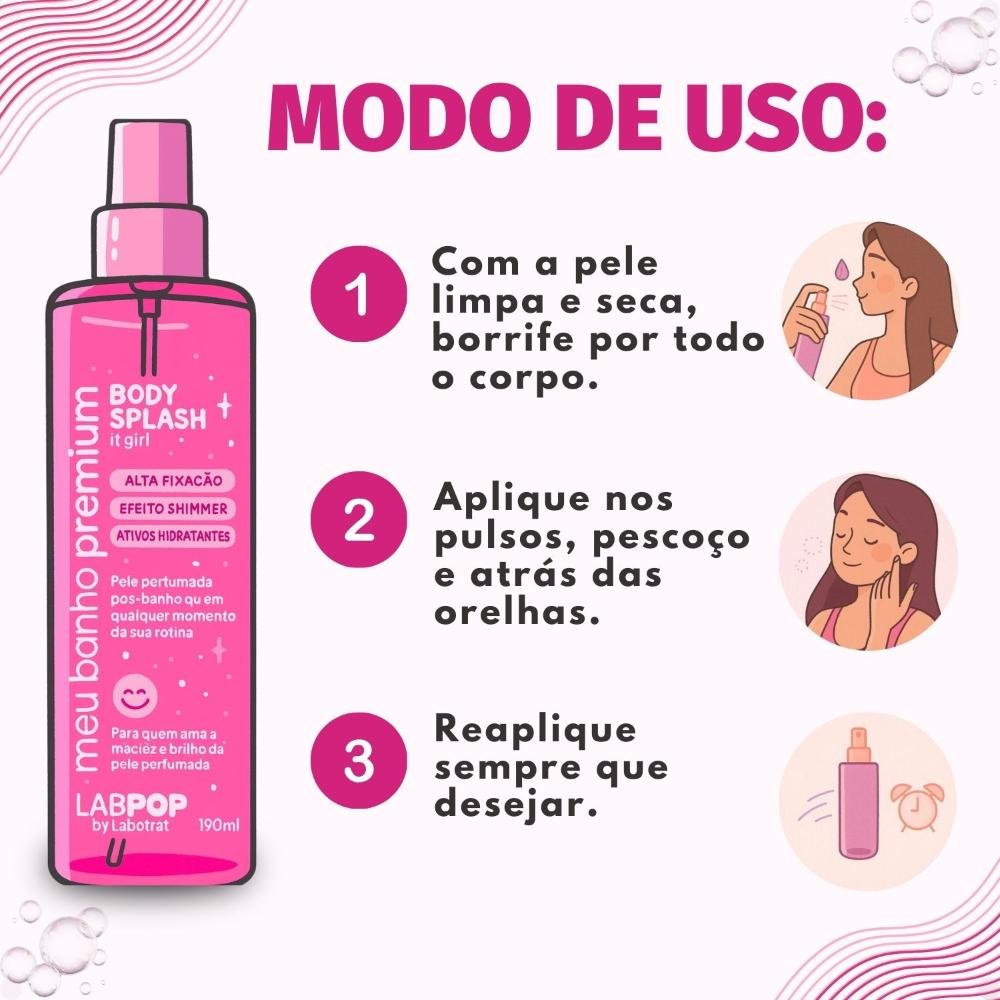 Body Splash LabPop by Labotrat Meu Banho Premium It Girl 190ml 190ml 4
