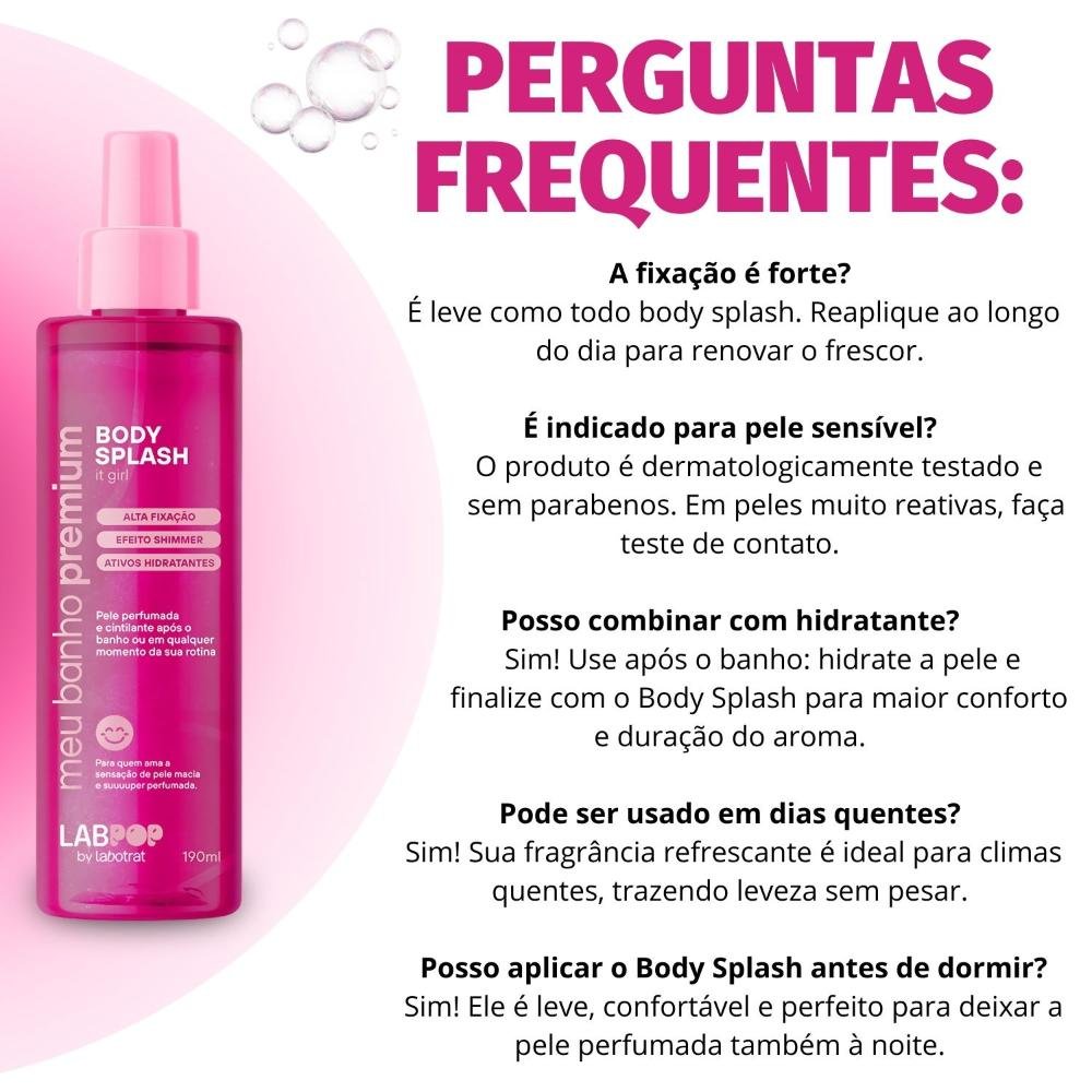 Body Splash LabPop by Labotrat Meu Banho Premium It Girl 190ml 190ml 6