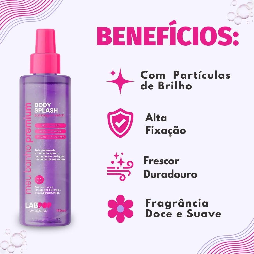 Body Splash LabPop by Labotrat Meu Banho Premium Bubblegum Witch 190ml 190ml 2