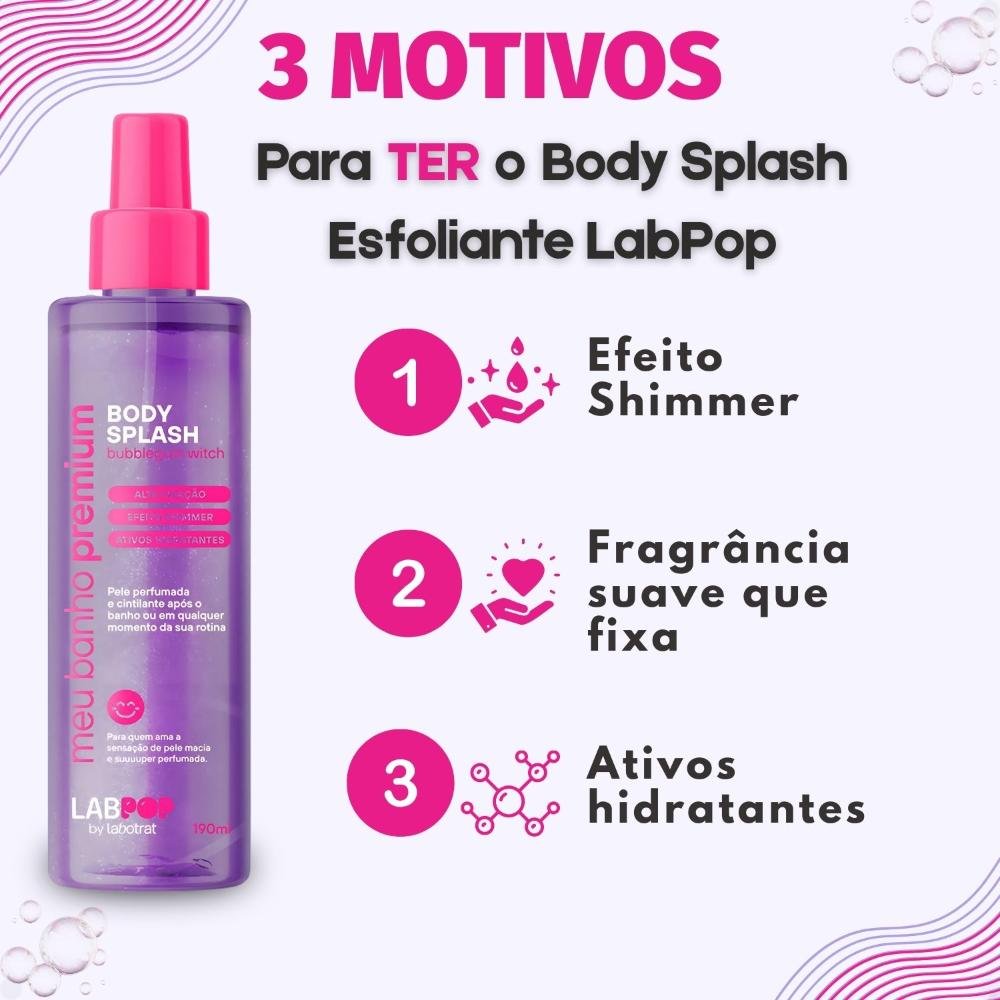 Body Splash LabPop by Labotrat Meu Banho Premium Bubblegum Witch 190ml 190ml 5