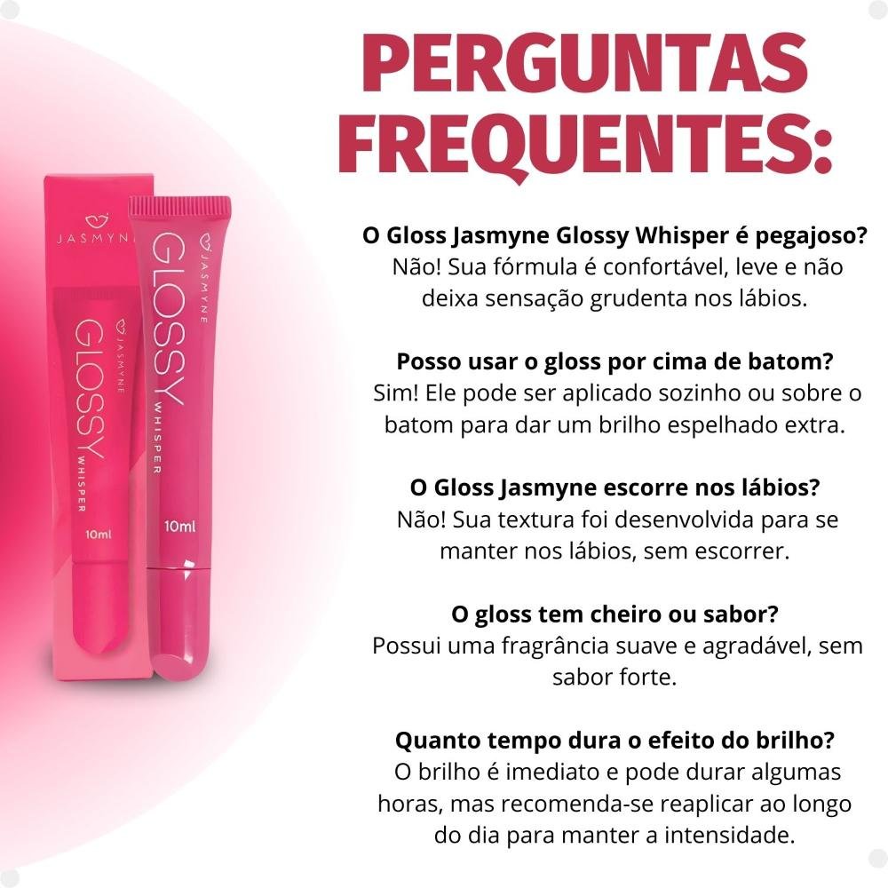 Brilho Labial Jasmyne Glossy Whisper Blush blossom J0101 Blush Blossom 8