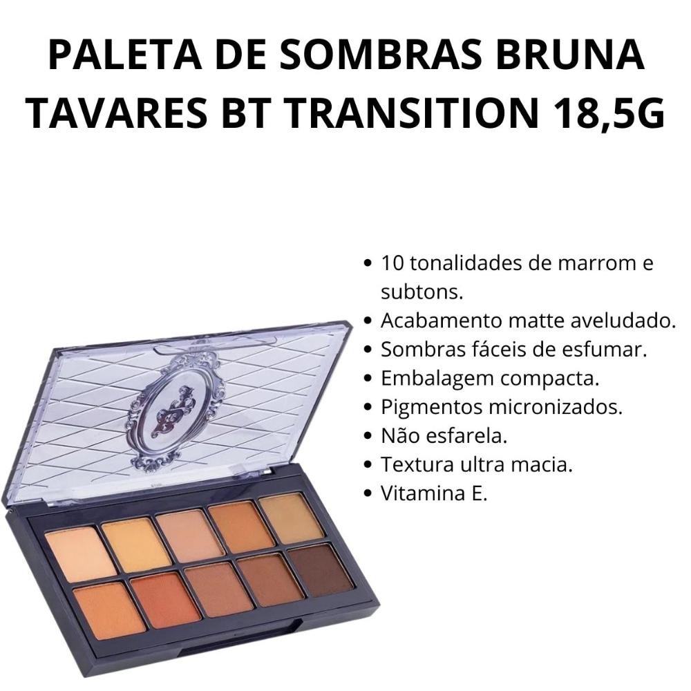 Paleta de Sombras Bruna Tavares Bt Transition 18,5g 18,5g 2