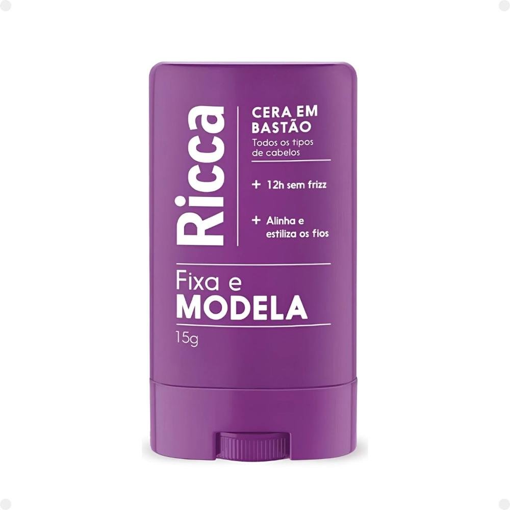 Cera Capilar em Bastão Ricca Fixa e Modela B1.00339 15g 4