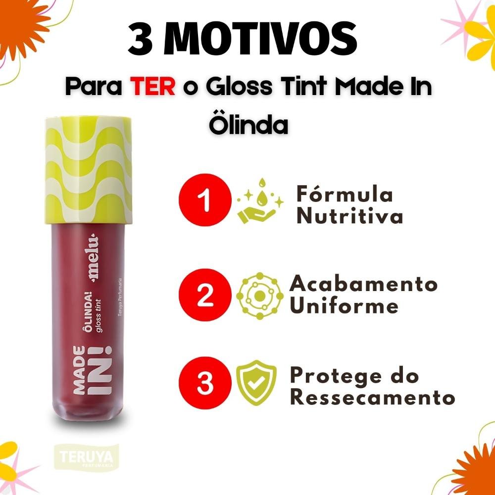 Gloss Tint Melu Made In! Ôlinda: Benzinho RRl6402-2 Benzinho 4