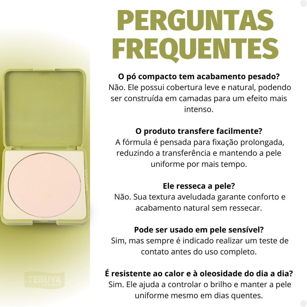 Pó Compacto Ruby Rose Silk Skin Soft Finish Acqua HB-T1400-1 ÚNICO 6