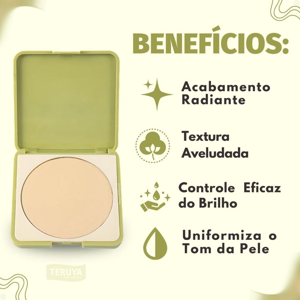 Pó Compacto Ruby Rose Silk Skin Soft Finish Sunlit HB-T1400-2 ÚNICO 2