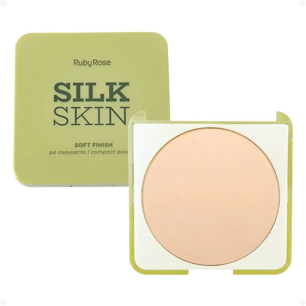Pó Compacto Ruby Rose Silk Skin Soft Finish Citrine HB-T1400-3