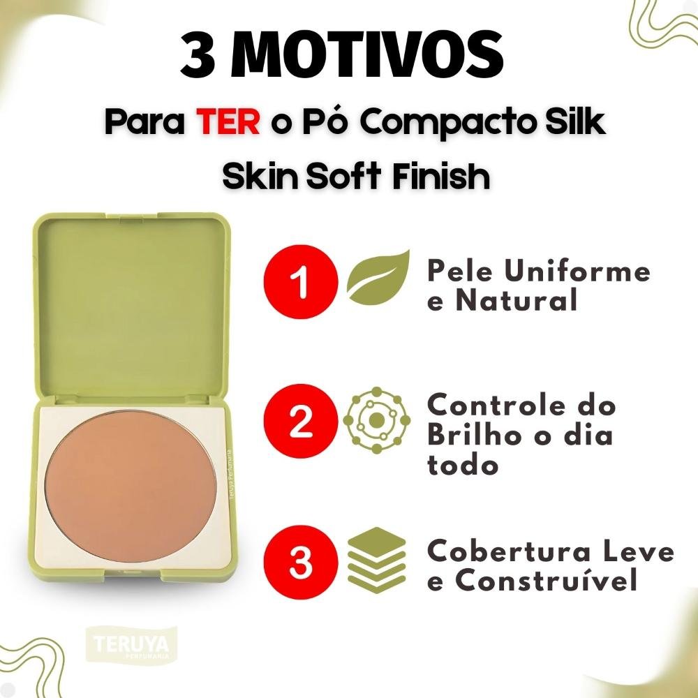 Pó Compacto Ruby Rose Silk Skin Soft Finish Medium 01 HB-T1400-6 ÚNICO 3