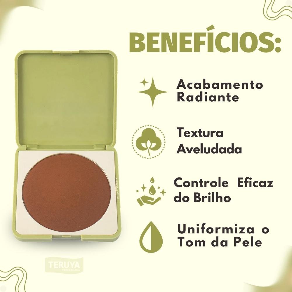 Pó Compacto Ruby Rose Silk Skin Soft Finish Deep HB-T1400-8 HB-T1400-8 2