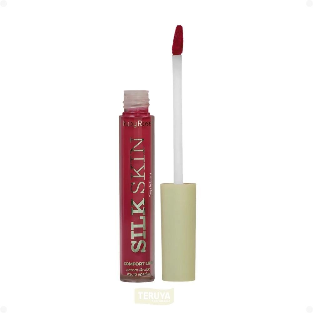Batom Líquido Ruby Rose Silk Skin Comfort Lips SL09 HB-L6201-9 ÚNICO 3