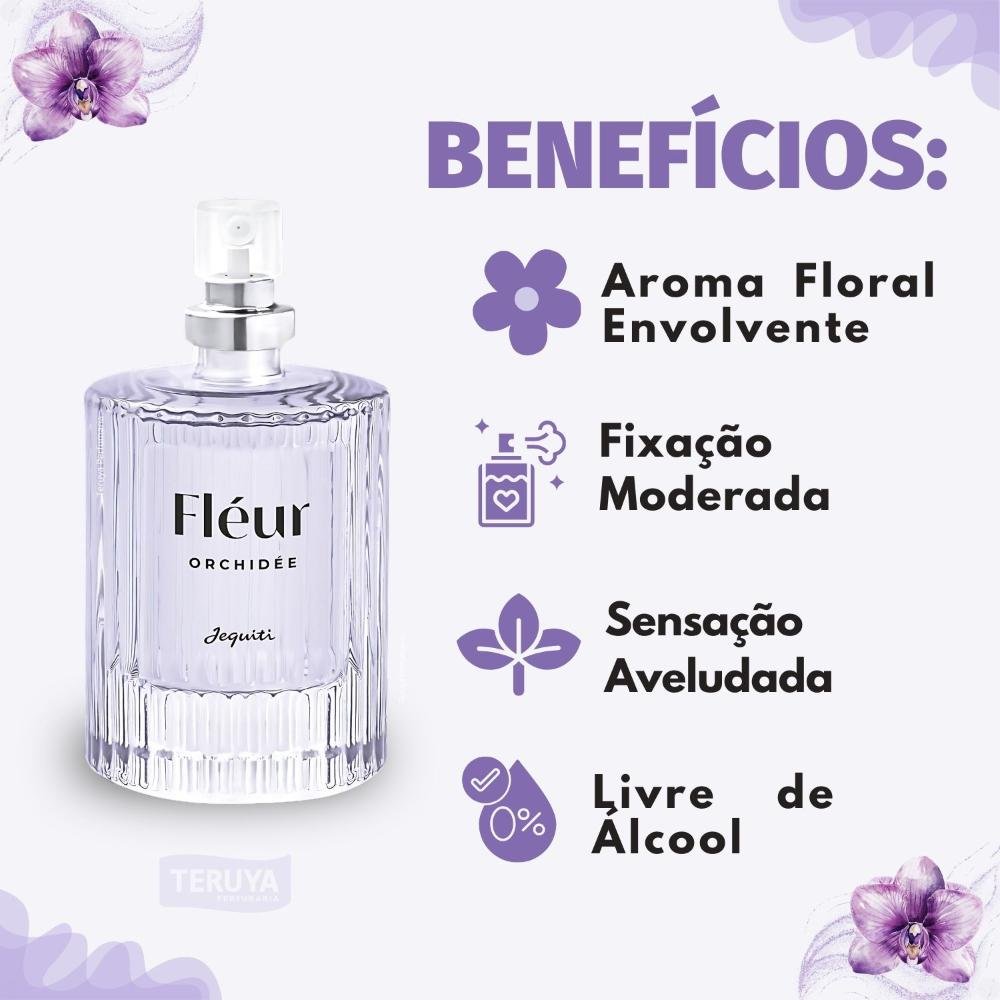 Desodorante Colônia Feminina Jequiti Fléur Orchidée 25ml 25ml 2