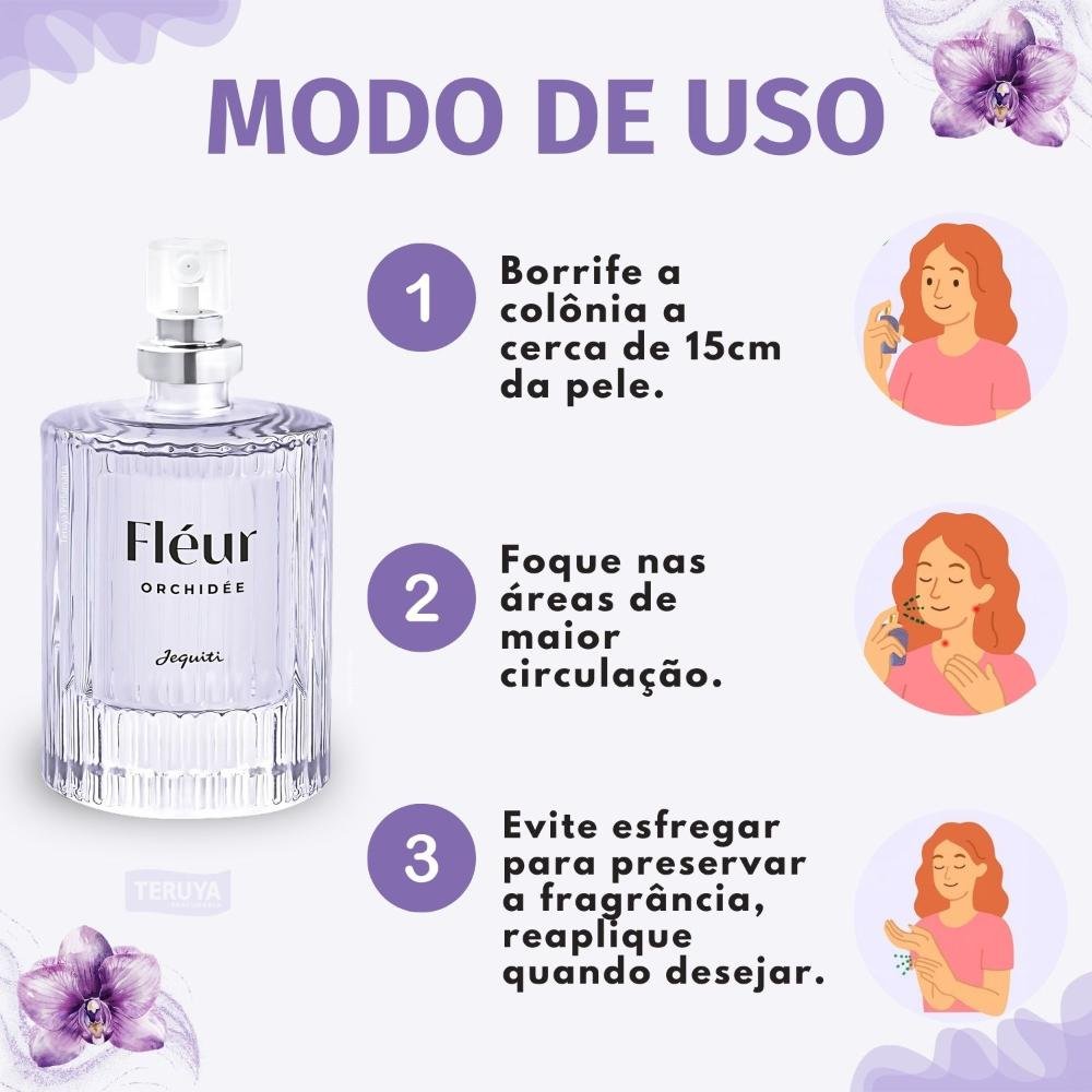Desodorante Colônia Feminina Jequiti Fléur Orchidée 25ml 25ml 7