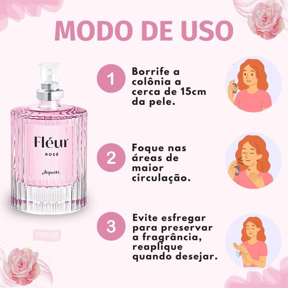 Desodorante Colônia Feminina Jequiti Fléur Rosé 25ml 25ml 7