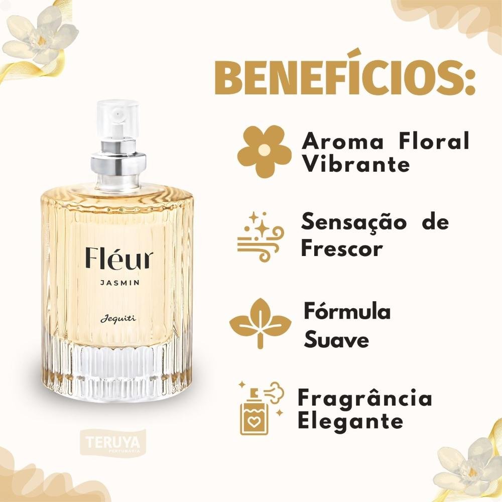 Desodorante Colônia Feminina Jequiti Fléur Jasmin 25ml 25ml 2