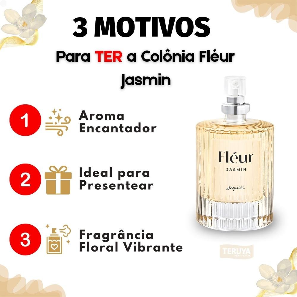Desodorante Colônia Feminina Jequiti Fléur Jasmin 25ml 25ml 5