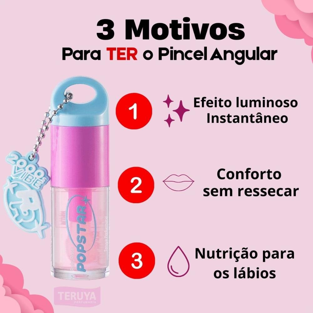 Lip Oil Ruby Rose Popstar Gimme Bling Plush HB-L6507-2 ÚNICO 4