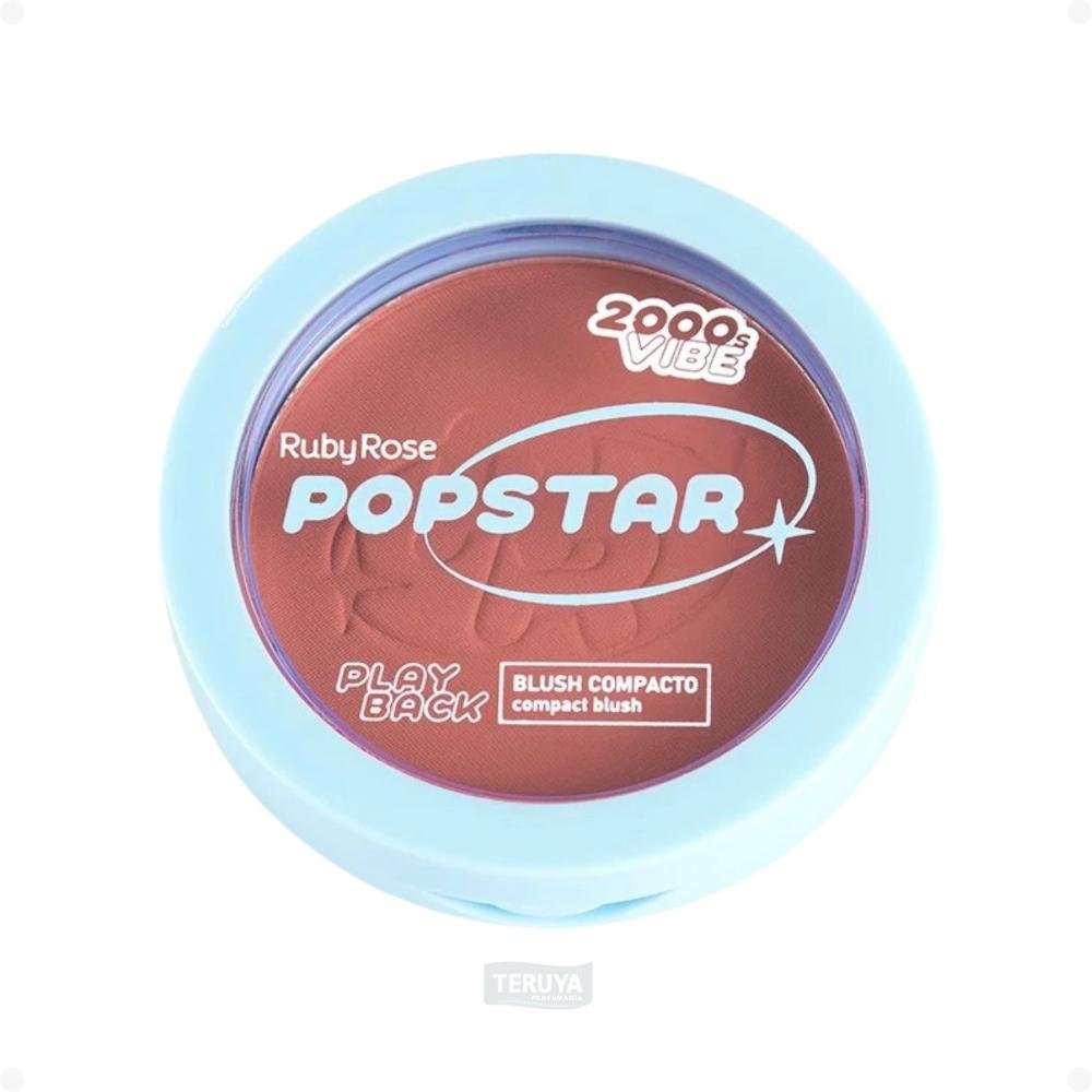 Blush Compacto Ruby Rose Popstar Play Back Secrets HB-M08-1 ÚNICO 3