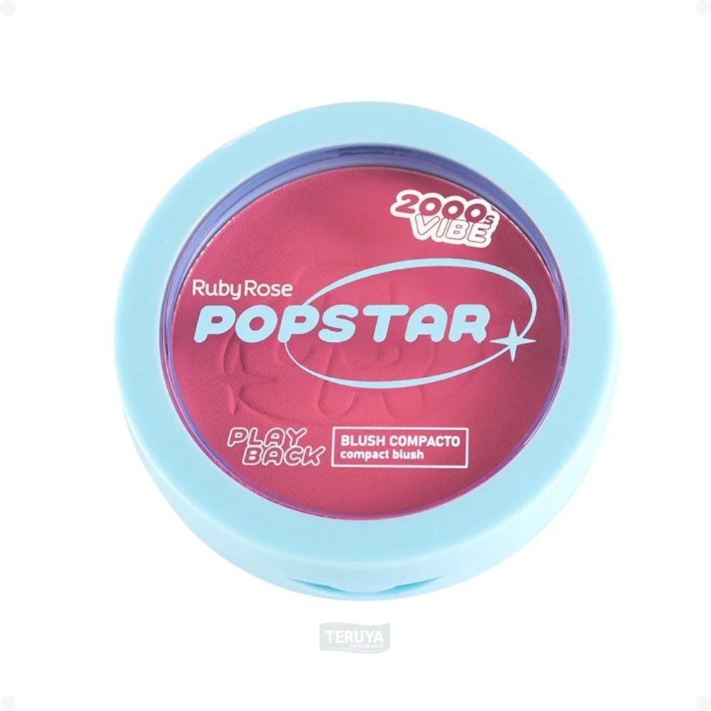 Blush Compacto Ruby Rose Popstar Play Back Girlfriend HB-M08-4 ÚNICO 3
