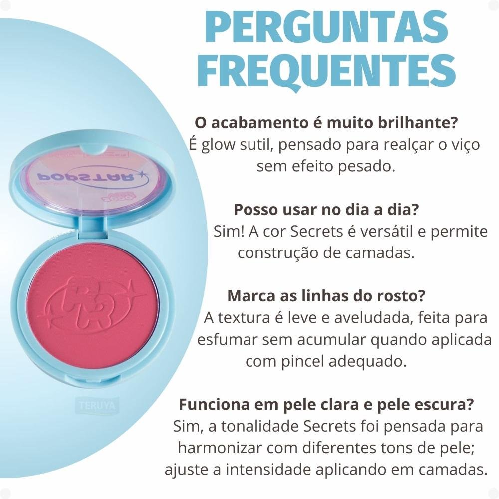 Blush Compacto Ruby Rose Popstar Play Back Girlfriend HB-M08-4 ÚNICO 9