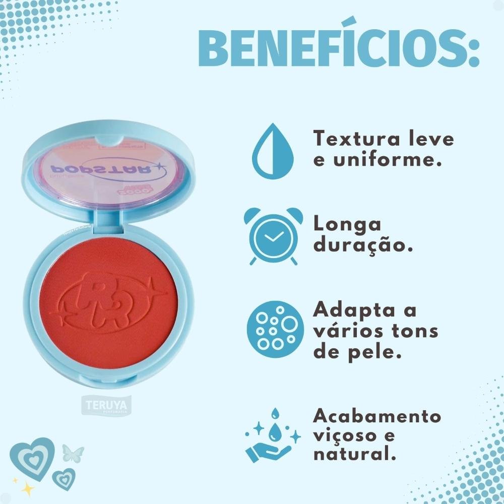 Blush Compacto Ruby Rose Popstar Play Back Smash HB-M08-5 ÚNICO 2