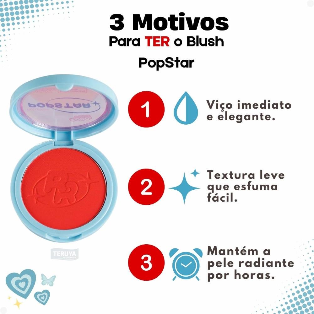 Blush Compacto Ruby Rose Popstar Play Back Friday HB-M08-6 ÚNICO 7