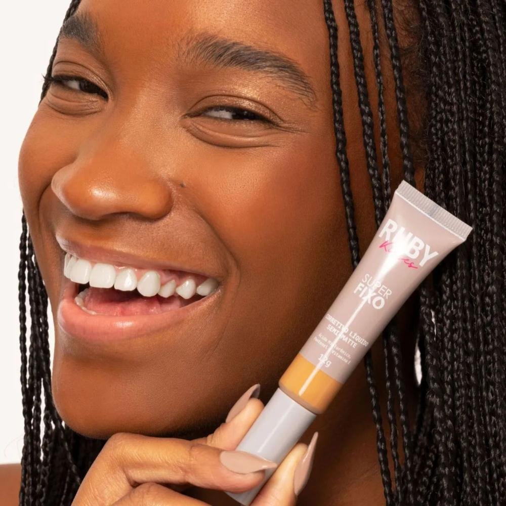 Corretivo Líquido Semi-Matte Ruby Kisses Super Fixo cor 38 12g 12g 5