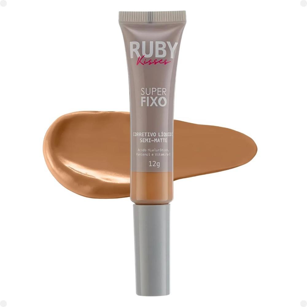 Corretivo Líquido Semi-Matte Ruby Kisses Super Fixo cor 34 12g