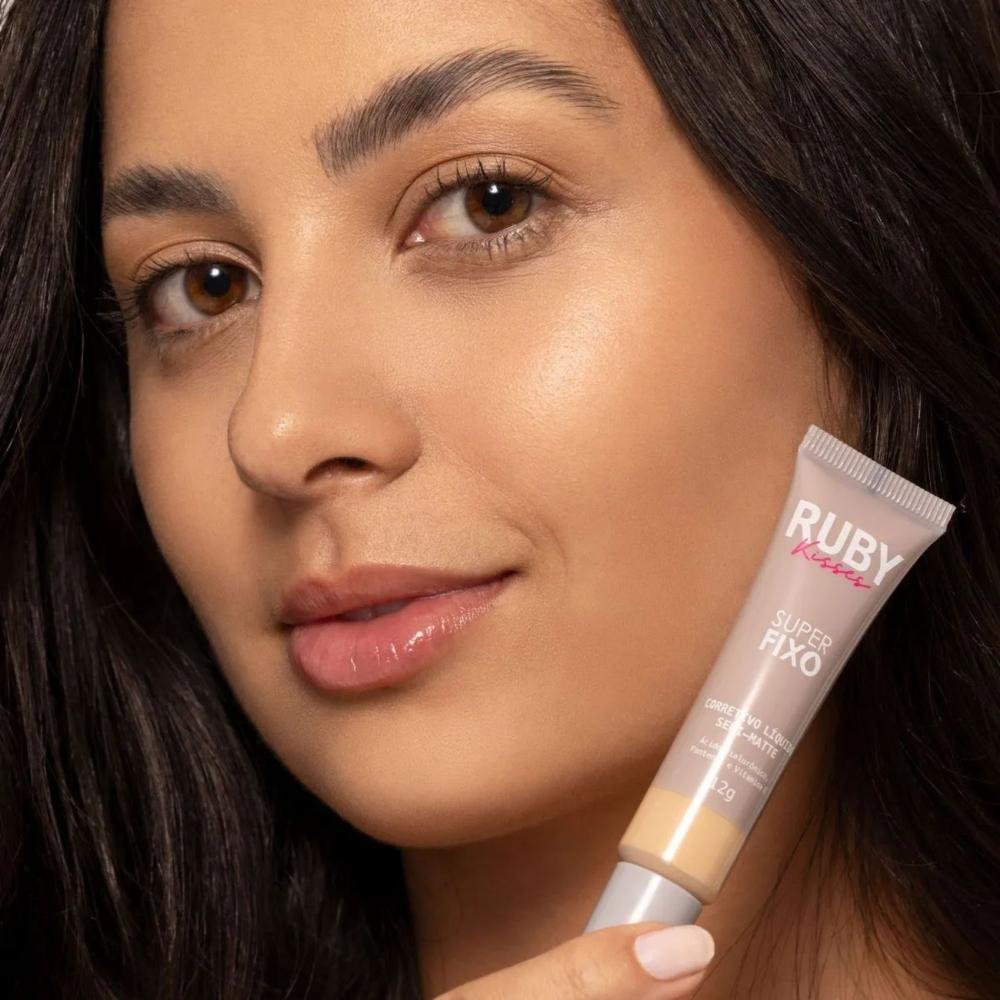 Corretivo Líquido Semi-Matte Ruby Kisses Super Fixo cor 20 12g 12g 5