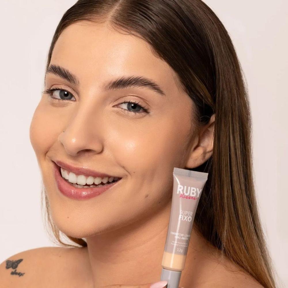 Corretivo Líquido Semi-Matte Ruby Kisses Super Fixo cor 10 12g 12g 5